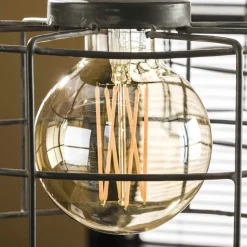 Ampoule globe 4,5 cm ambré LED filament lumière chaude (E27)
