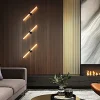 Applique moderne avec LED - tige noire et blanc DELMAR