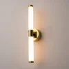Applique moderne LED - tige dorée & blanc 35, 6 cm DELMAR