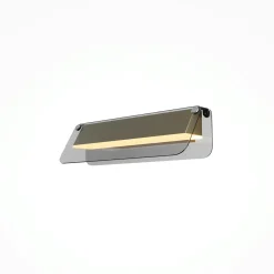 Applique murale LED grise avec volet horizontal 30 cm MINA