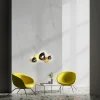 Applique murale moderne, galets dorés brillants et mats ELY