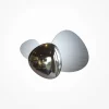 Applique murale moderne, galets argent brillants et mats 27 cm ELY