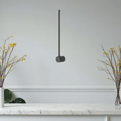 Applique murale noire – barre verticale minimaliste SALEM