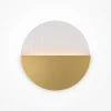 Applique murale moderne – disque doré strié ⌀30 cm LAUREL