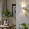 Applique rétro en verre ambré, forme sablier fin SOLANA