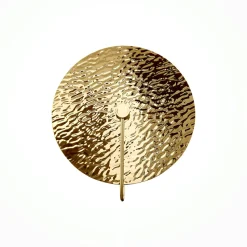 Applique verre moderne – disque argenté effet vague CALERA