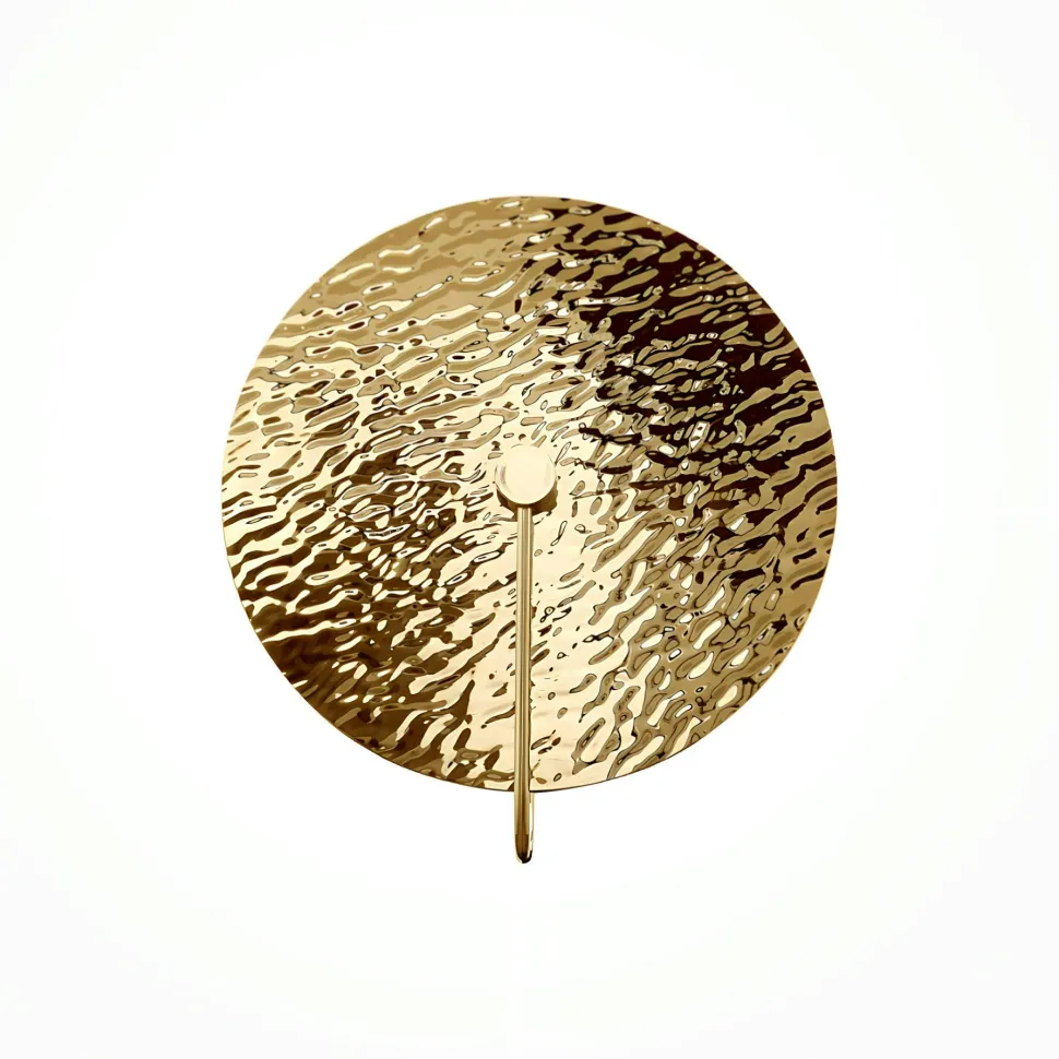 Applique verre moderne – disque doré effet vague CALERA