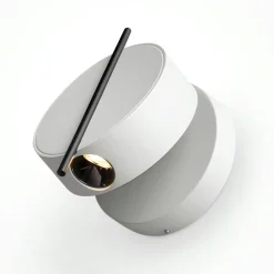 Applique murale noire design – bloc rond orientable MESA