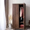 Armoire penderie bois recyclé brun QUEENSTOWN