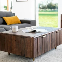 Armoire penderie bois recyclé brun QUEENSTOWN