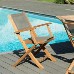 Bain de soleil teck couleur taupe SUMMER