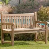 Banc de jardin en Teck brut massif 120cm SUMMER