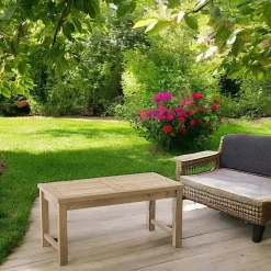 Banc de jardin en Teck brut massif 120cm SUMMER