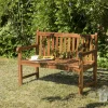 Banc de jardin teck huilé 120 cm MACAO