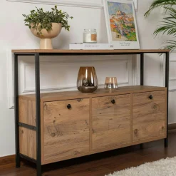 Banquette entrée noire avec rangement et portemanteau MARFA