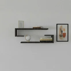Bibliothèque blanche avec niches, style design 120 cm MARFA