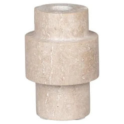 Bougeoir en travertin naturel (lot de 2) - style contemporain