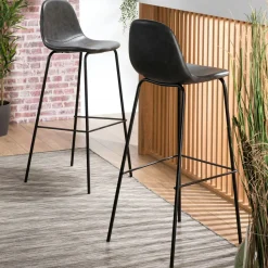 Bout de canapé en bois acacia – pied conique (lot de 2) MELBOURNE
