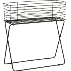 Buffet haut 2 portes chêne massif métal SOOMAA réf 30020868