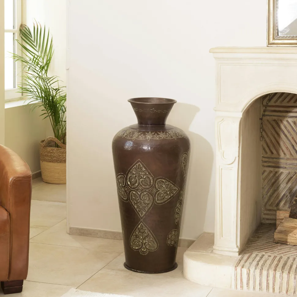 Buffet haut 2 portes côtés arrondis bois naturel TRANI
