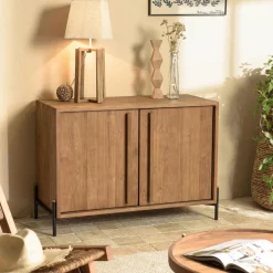 Buffet haut en teck massif recyclé 124 cm SWING