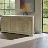 Buffet long 3 portes hévéa 150x45x80cm TRADITION