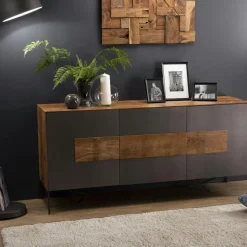 Buffet moderne teck recyclé 3 portes PANAMA