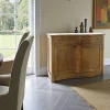 Buffet Vague Hévéa 2 portes, 2 tiroirs 110x45x85cm TRADITION