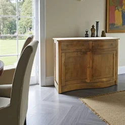 Buffet Vague Hévéa 2 portes, 2 tiroirs 110x45x85cm TRADITION