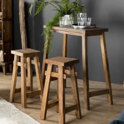 Bureau / Console en bois de teck recyclé 140 x 60 SWING
