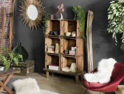 Bureau / Console en bois de teck recyclé 140 x 60 SWING