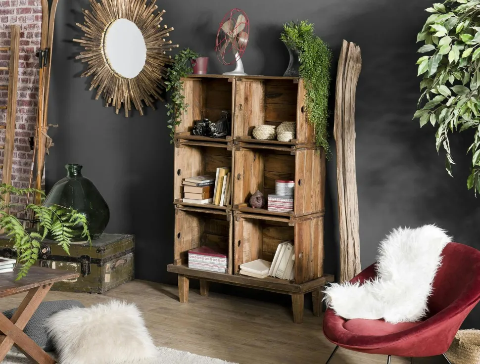 Bureau / Console en bois de teck recyclé 140 x 60 SWING