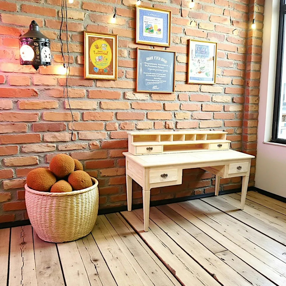 Bureau Hévéa 4 tiroirs, 7 niches 150x70x75cm TRADITION