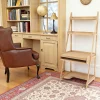 Bureau étagère bois massif hévéa 83xH190cm TRADITION