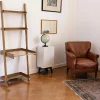 Bureau étagère bois massif hévéa 70xH190cm TRADITION