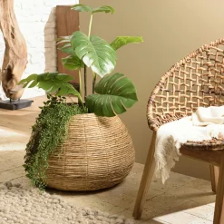 Cache pot en chanvre tressé naturel 60 cm SWING