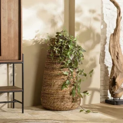 Cache pot en chanvre tressé naturel 60 cm SWING