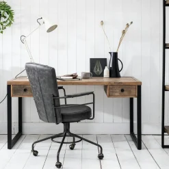 Caisson de bureau en bois recyclé 2 tiroirs BRISBANE