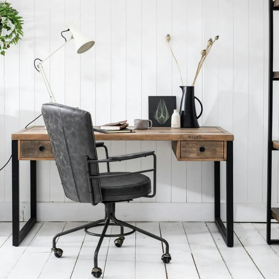 Caisson de bureau en bois recyclé 2 tiroirs BRISBANE