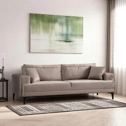 Canapé 3 places anthracite avec couchage d’appoint JACA