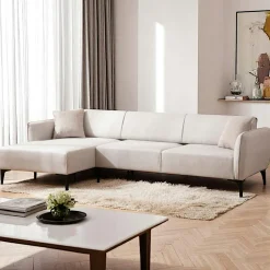 Canapé 2 places gris clair - couture déco VILNIUS