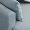 Canapé d'angle convertible bleu gris - côté gauche SPLIT