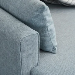 Canapé-lit bleu gris - dos droit SPLIT