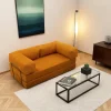 Canapé-lit ocre confort, 190 cm ALTEA