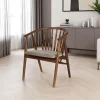 Chaise à barreaux - velours taupe TENA