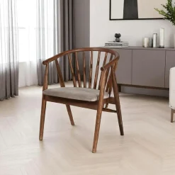 Chaise blanche à barreaux - velours noir TENA