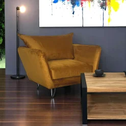 Chaise bois exotique et cannage dossier arrondi MANAK