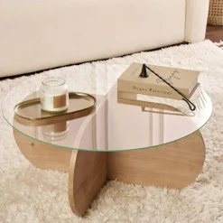 Chaise bouclette beige pieds métal noir (lot de 2) LOTA