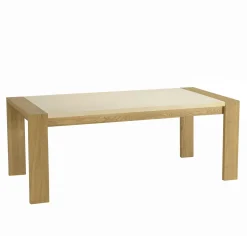 Chaise contemporaine tissu écru dossier droit (lot de 2) TIM