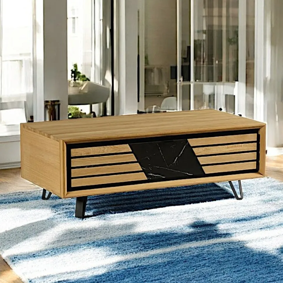 Chaise de bar velours havane (lot de 2) MALMOE